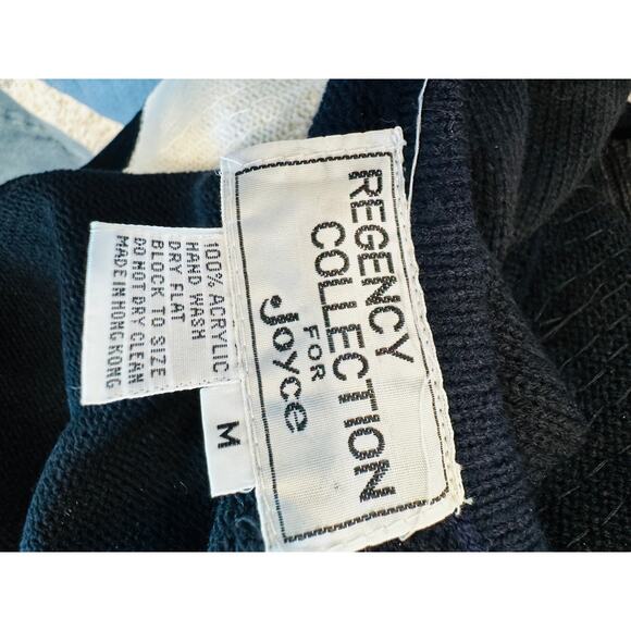 Vintage 90s Sequin Sweater Vest Black White Embellished  size Medium Knit - Picture 5 of 9